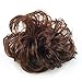 TOOGOO(R) Long Curly Brown Hair Wig Ponytail Holder Scrunchie Hairpiece