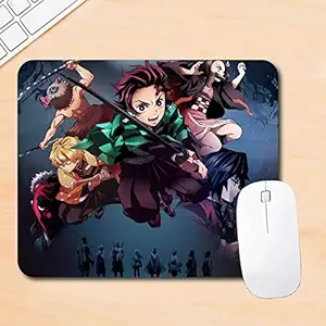 Woopme Anime Character Printed Design Mouse Pad Girls Office Gaming Boys Laptop PC Computer Rectangle Rubber Base Programmer Mousepad L x H 24 x 20 CMS