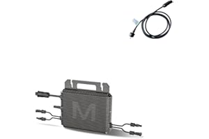 MENTECH 800W Micro-Wechselrichter mit Schuko Kabel mit Betteri-Steckern 5M, Marstek Microinverter Inverter Solar Inverter MPPT App Steuerung Plug & Play Balkonkraftwerk, IP67 Wasserdicht für Mini-PV