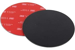 Campnetic Metallpad selbstklebend 90mm schwarz - Haftgrund für magnetisches Campingzubehör – Metallplatte für Wohnmobil, Wohnwagen, Camper, Kastenwagen – Magnetplatte – Outdoor – Camping - Klebepad