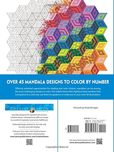 Creative Haven Mandalas Color by Number Coloring Book (Creative Haven Coloring Books)
