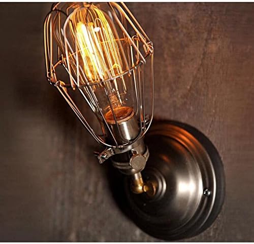 Buggy Wall Lights Wall Light uplighter / Downlighter Lighting Vintage cage Wall lamp , black