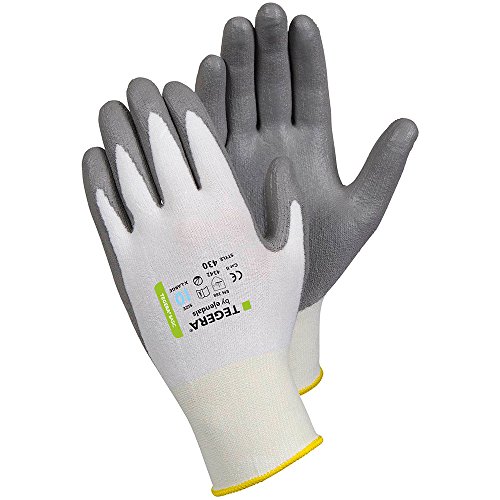 Ejendals Schnittschutzhandschuh Tegera 430, Größe 6, 1 Stück, grau / weiß, 430-6