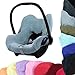 Produktbild BAMBINIWELT Sommerbezug, Schonbezug, Bezug aus Frottee für Maxi Cosi CabrioFix (BlauGrau)