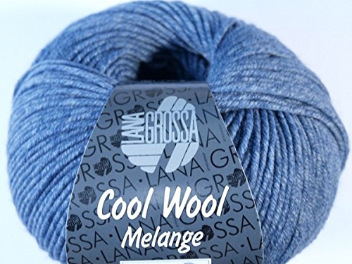LANA GROSSA COOL WOOL melange, 141 - Jeans / Grau meliert