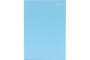 PRECIOUS LONDON Precious 2026 A4 One Day to a Page Diary with Full Page of Saturday & Sunday Hardback Cover Planner Organiser Diary (Sky Blue)