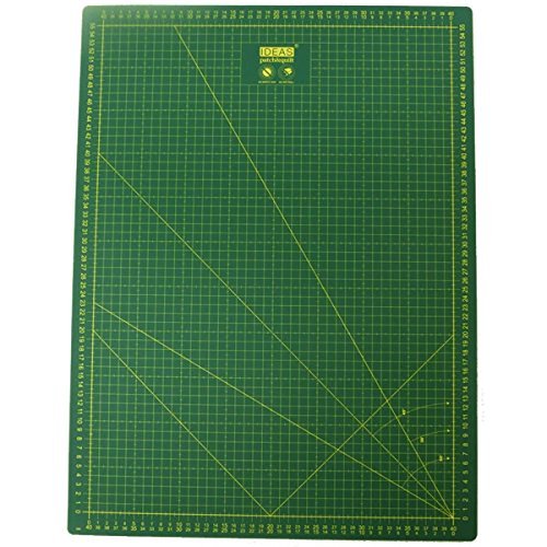 Base de corte de alta calidad Verde 60x45 auto cicatrizante por una lado en centímetros y por el otro en pulgadas