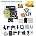 Produktbild Sports Action Kamera Wifi 4K 16MP 2 Zoll Ultra Full HD 1080P Helmkamera Sport Action Camera Cam 30m Tiefe wasserdicht 170 Grad Weitwinkel Linse mit Batterien + Accessoires Kits für Fahrrad Motorrad Tauchen Schwimmen usw.