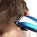 Carmen C82009 Sport Precision Hair Clipper with Adjustable Cutting Blade, Barbers Scissors and Comb - Blue