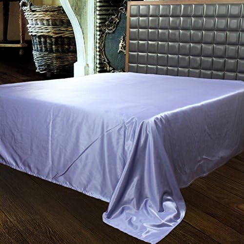 Silk Satin Bed sheet/Simple solid-colored sheets-C 270x280cm(106x110inch)