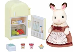 SYLVANIAN FAMILIES - 5014 - La maman lapin chocolat et réfrigérateur Multicolore