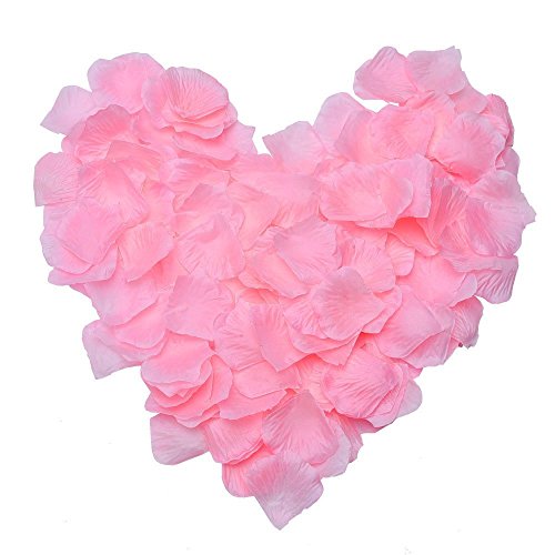 500 Rosenblätter aus Stoff rosa Hochzeit Streublumen Blumenkinder Rosenblüten Tischdeko