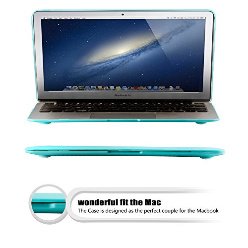 tinxi® Zweiteilige Matte Gummierte Harte Schutzhülle für Apple Macbook Pro Retina 13,3 Zoll (Modell A1425 A1502) Hülle Cover Schale Schutz Hülle Tasche Etui Case Shell Hard Plastik transparent mattiert türkis grün (Passt nicht für Macbook Pro 13.3 zoll A1278) - 4