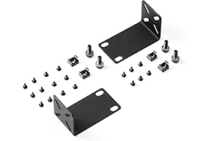 Kit di montaggio a rack MokerLink per switch da 12,6 pollici, distanza dei fori regolabile da 14 a 30 mm, montaggio di un rack da 12,6 a 19 apparecchiature