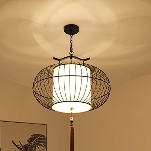 neo-Chinese chandelier creative Chinese-style wrought-iron birdcage lamp Retro hotel restaurant Restaurant Caf¨¦ project lighting-D