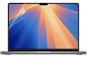 Arisase 2-Pack HD Clear Screen Protector for 2024 MacBook Pro 14" with M4/M4 Pro/M4 Max Chip, Anti-Fingerprint & Scratch-Resistant Accessory 5H Hardness Protector for MacBook Pro 14.2 Inch (Clear)