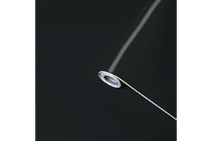 Venilia Folia samoprzylepna uniwersalna, matowa, czarna, folia dekoracyjna, folia do mebli, tapeta samoprzylepna, PCW, bez ftalanów, czarna, 45 cm x 2 m, 160 µm (grubość: 0,16 mm), 53290