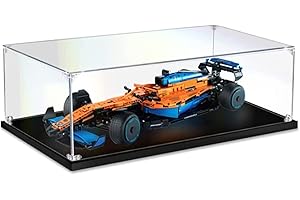 APRILA Acrylic Display Case for Lego 42141 McLaren Formula 1 Race Car, Transparent Dustproof Display Box , 70 x 35 x 15CM