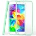 Produktbild moex Samsung Galaxy S5 Mini | Hülle Slim Transparent Mint-Grün Impact Back-Cover Dünn Schutzhülle Silikon Handy-Hülle für Samsung Galaxy S5 Mini Case TPU Tasche Matt