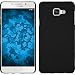 Produktbild PhoneNatic Case für Samsung Galaxy A7 (2016) A710 Hülle schwarz gummiert Hard-case + 2 Schutzfolien