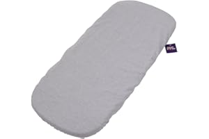 Tititnins® - Sabana Bajera Capazo Impermeable para Bugaboo Fox 5 | Funda Colchón Protector Cuco Carrito Bebe | Gris Melange | 100% Algodón Certificado Oeko-Tex® Organic Cotton