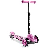light burst pink and white scooter