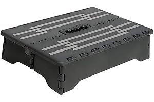 AMUSINGTAO fsttm88 Portátil Plegable Paso, Ligero Antideslizante Exterior Movilidad Medio Paso para Discapacitados, Ancianos, Embarazadas, Niños Altura Elevador Cocina, Cama, Bañera, Escaleras, Coche