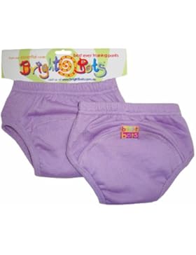 Bright Bots Unterhose für Töpfchentraining, Gr. XL / 30-36 Monate, Malvenfarbe, 2 Stück