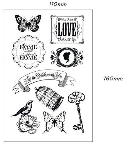 be fancy! Silikonstempel Set – Clear Stamps – Stempel – 47-teilig – transparent - 3