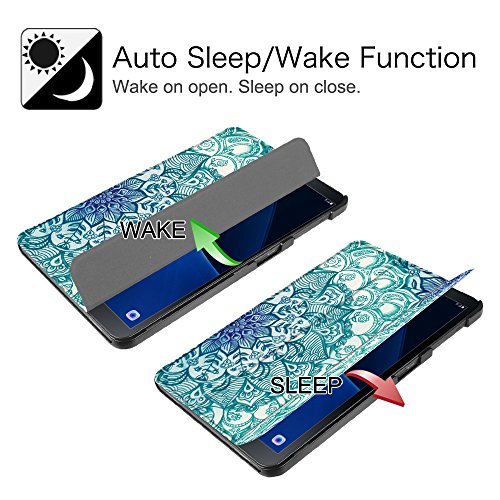 Fintie Samsung Galaxy Tab A 10.1 Hülle – Ultra Schlank Superleicht Ständer Smart Shell Case Cover Schutzhülle Etui Tasche mit Auto Schlaf / Wach Funktion für Samsung Galaxy Tab A 10,1 Zoll T580N / T585N Tablet (2016 Version), Z- Emerald - 5