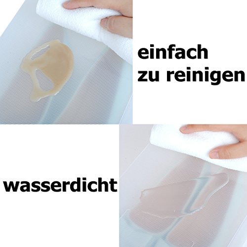 Schuhbox Set 6x Schuhboxen Stapelbar Transparent Schuhkasten Schuhkarton Schuhschachtel Aufbewahrungsboxen Schuhaufbewahrung Schuhaufbewahrungsboxen Schubladen Multizweck L30xB18xH10cm - 6