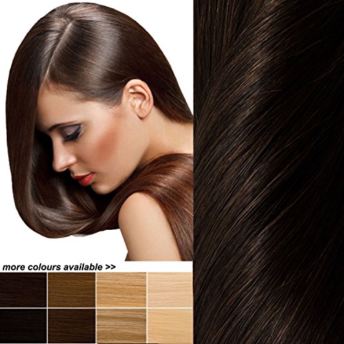 THE POSH HAIR. Hair Extensions BOUTIQUE. Full Head Clip in Real REMY Human Hair Extensions. UK SELLER . Many COLOURS. (16 inch 2 DARKEST BROWN). 8 pieces SALON PROESSIONAL