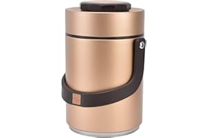 FANSHENG Scatola per Il Pranzo Isolata, 2L 3 Strati In Acciaio Inox Thermos Contenitore di Cibo per Bambini, Adulti, Donne, Vaso Portatile Sottovuoto per Alimenti Caldi perGuida a Lungo (Oro)