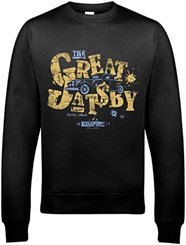5022 The Great Gatsby Mens Sweatshirt F. Scott Fitzgerald Jay Buchanan Flapper Long Island Millionaire(Small,Black)