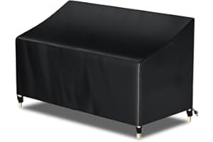 ‎AWNIC Awnic Gartenbank Abdeckung Hülle für Schutzhülle Abdeckplane Gartenbank Wasserdicht 210D 3 Sitzer 160X70X60/88cm
