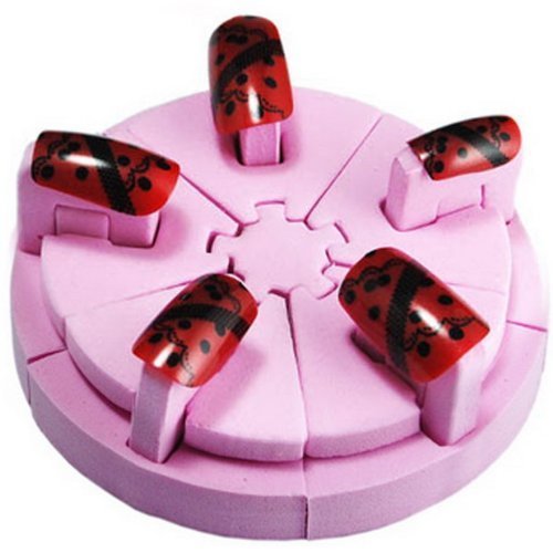 Hongnuo Profession Pink Nail Art Display Stand Tips