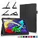 Produktbild Infiland Lenovo Tab 2 A10-70 / Tab 2 A10-70L / Tab 2 A10-70F / Tab 2 A10-30F / Tab 2 A10-30L / Tab 3 10 Business/ Tab3 10 Plus Hülle Case -Slim Fit Folio PU-lederne dünne Kunstleder Schutzhülle Cover Tasche für Lenovo Tab 2 A10-70 / Tab 2 A10-30 / Tab 3 10 Business/ Tab3 10 Plus 10,1 Zoll Tablet (mit Auto Schlaf / Wach Funktion)(Schwarz)