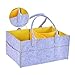 Produktbild F.lashes Filz Baby Windel Caddy Organizer Korb tragbar Storage Bin groß Kindergarten Tasche mit herausnehmbaren Trennwänden für Beißring Windel Lätzchen Best Baby Dusche Geschenk Korb
