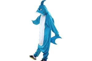 wotogold Animal Requin Pyjamas Unisexe Costumes Cosplay pour Adultes