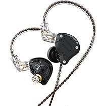 Auricolari KZ ZS10 Pro - 4BA + 1DD Ibridi, HiFi - In Ear Con Cavo Sostituibile - Nero