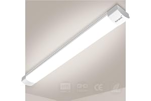 Airand Neon Led 150 cm, Reglette LED 45W 4500LM Led Tube Plafonnier Etanche IP66 Eclairage Garage Atelier Bureau Sous Sol Blanc Neutre 4000K