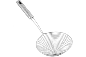 BANZIAJU Home Network leakageKitchen Skimmer Multi Function Metal Cookware Spider Strainer Portable Baking Frying Filter
