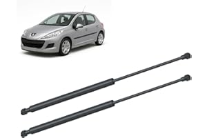 VERINAUTO Lot de 2 vérins de hayon compatible avec Peugeot 207 - Modèles de de 2006 à 2012 - Modèle 3 et 5 portes