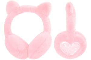 SEDEX Cache Oreille Enfants Licorne Cache-Oreilles Fourrure Fille Mignon Cat Ears Peluche Protege Oreille pour Femme d'Hiver Chaud Chat Earmuffs Mignonne Hiver Plein Air Sport Velo Ski Cadeaux