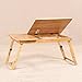 Produktbild Laptoptisch Verstellbarer Laptop-Stand-Bett-Tabelle, Tragbarer Stehender Schreibtisch, Faltbares Sofa-Frühstückstablett, Qualitätsnotizbuch-Standplatz, Buch-Lesehalter Für Couch-Boden, Spiel-Spiele Auf Bett-Tabelle Mit Fach ( größe : Large size-No drawers )