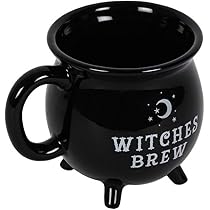Witch Cauldron Keychain - Halloween Magic Keyring, Witchy Accessory Gift (Black) - View #14