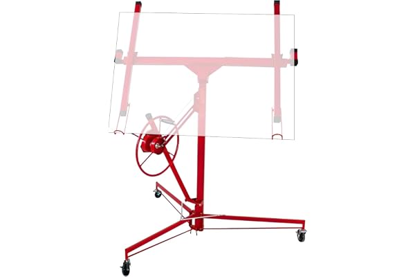 Sonnewelt Plattlyft 68 kg lastkapacitet, vikbar, justerbar höjd XXL 140 cm – 350 cm arbetshöjd, max. 290 cm lastbredd