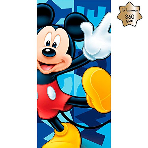 Micky Maus - Blue Strandtuch (Premium Baumwolle)