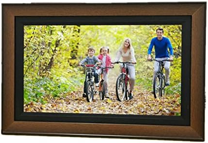 digital Fhoto 21.5 Inch Digital Photo Frame &amp; HD Video Frame With Motion Sensor Wide Wooden Frame HD LED Multi-Function Digital Photo Frame