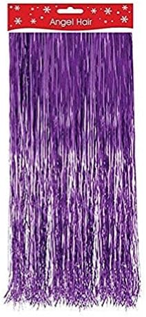 Uwant Fashion Tallon Christmas Decoration Angel Hair Lametta Strands - Purple